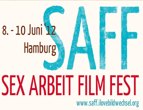 Dass Bild zeigt das Werbelogo des Sexworkerfilmfestival 2012 in Hamburg